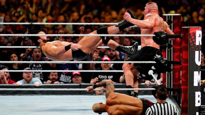 McIntyre not only eliminated Lesnar from the Rumble, but he also won the match
